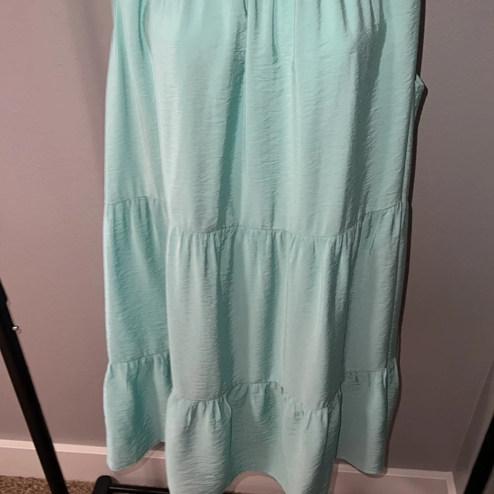 -*NEW* LOFT Mint Green Tiered Dress Size XL - Picture 6 of 8